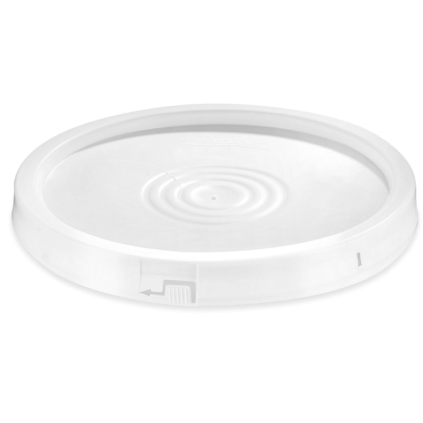 BUCKET/PAIL STANDARD LID, FITS 3.5,5, 6 & 7 GALLON, FOOD GRADE, HDPE, WHITE